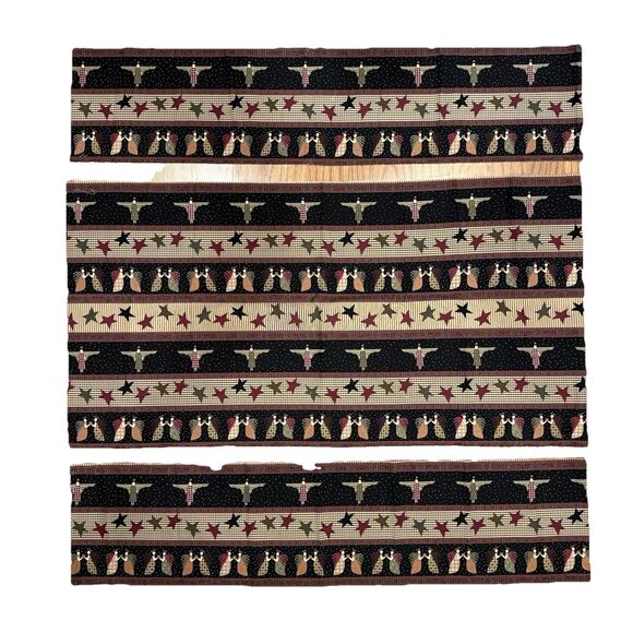 Vtg Moda ANGEL Stripe Cotton Fabric Quilt Bundle Moda Barmmock & Patak Xmas - Picture 7 of 9